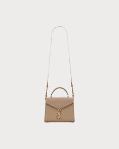 YSL Saint Laurent Cassandra Mini Top Handle Bag (Greyish Brown) | 圣罗兰 手袋