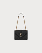 YSL SAINT LAURENT Envelope Medium Chain bag | 聖羅蘭 手袋 (Black)