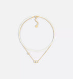CHRISTIAN DIOR Petit CD Necklace | 迪奧 頸鏈 (金色)