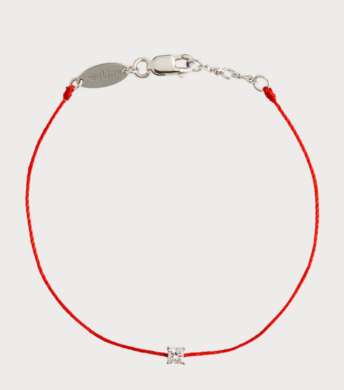 REDLINE Princesse White Gold and Diamond Bracelet(Red)