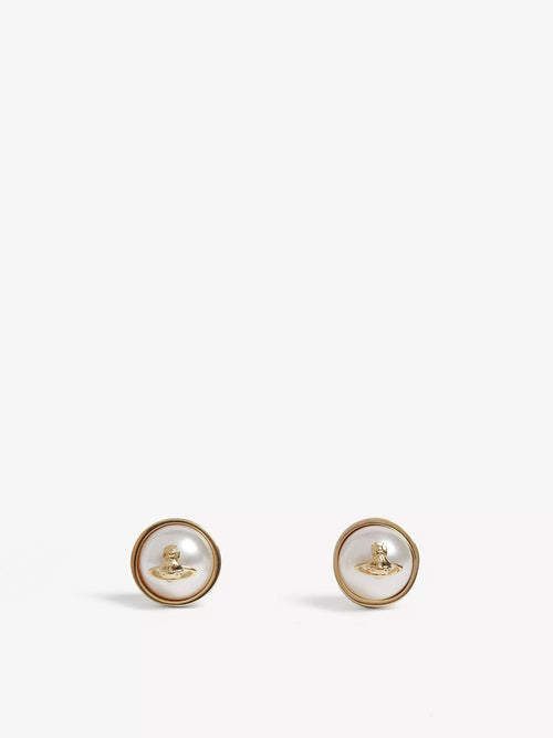 VIVIENNE WESTWOOD Olga Orb Sigil Earrings | West Queen Mother Earrings (Multicolor) 