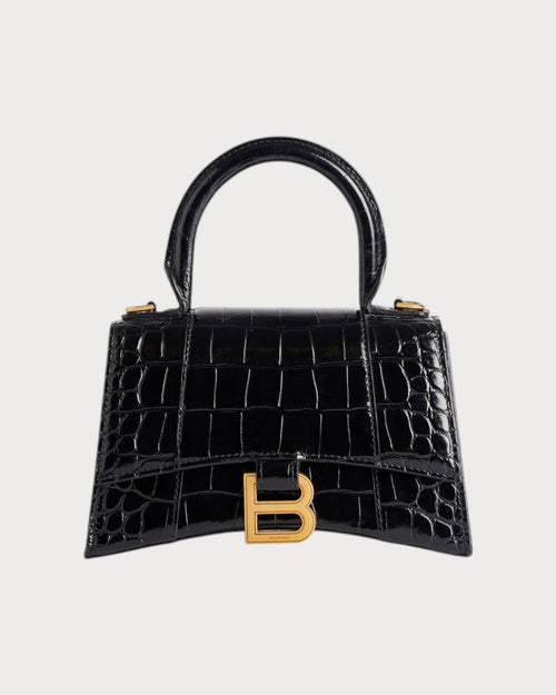 BALENCIAGA Women's Hourglass Handbag Calfskin(XS/Black)