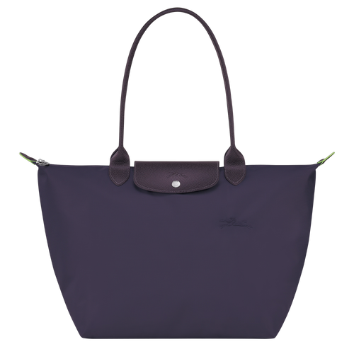 LONGCHAMP Le Pliage Green L Tote Bag | 瓏驤 長肩帶大碼手袋 (Bilberry)