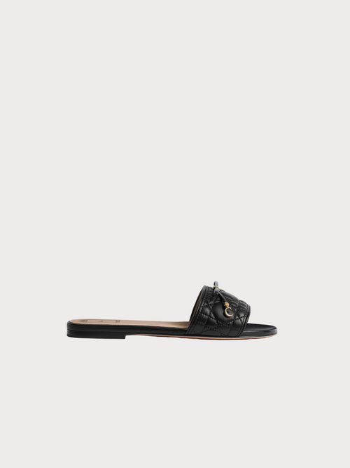 CHRISTIAN DIOR Dior Cannage Slide Quilted Cannage Lambskin(2 Colors)