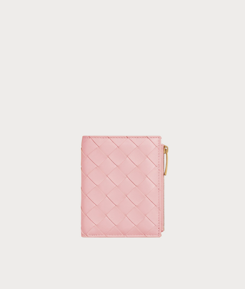 BOTTEGA VENETA Intrecciato Small Bi-Fold Wallet(Many Colors)