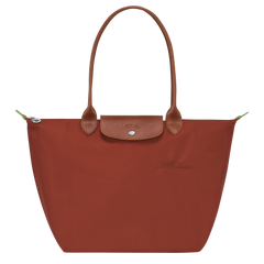 LONGCHAMP Le Pliage Green L Tote Bag | 瓏驤 長肩帶大碼手袋 (Chestnut)