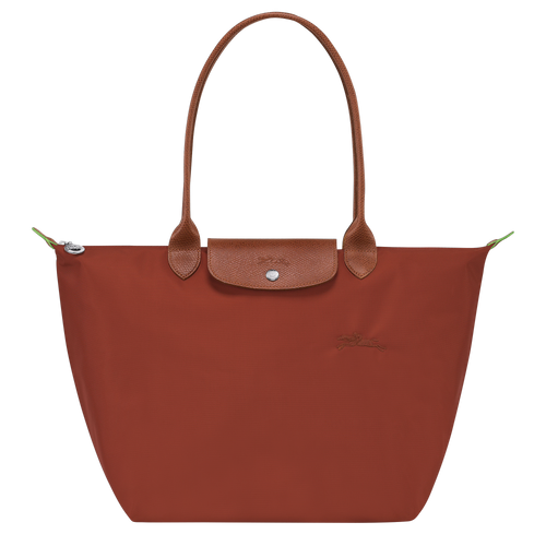 LONGCHAMP Le Pliage Green L Tote Bag | 瓏驤 長肩帶大碼手袋 (Chestnut)