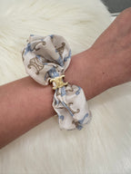 CELINE Celine Triomphe Couture Scrunchy | Celine hair band (blue)
