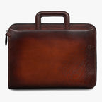 BERLUTI Lift II Scritto Leather Briefcase | 伯魯提 公事包 (啡色)