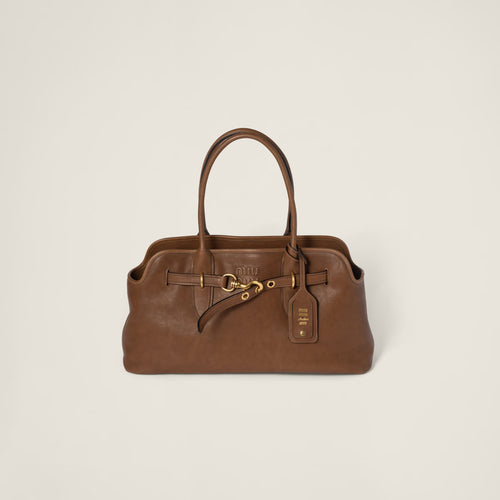 MIU MIU Aventure Nappa Leather Bag Large | Miu Miu Handbag (Large Size/Multiple Colors)