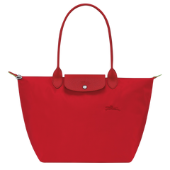 LONGCHAMP Le Pliage Green L Tote Bag | 瓏驤 長肩帶大碼手袋 (Tomato)