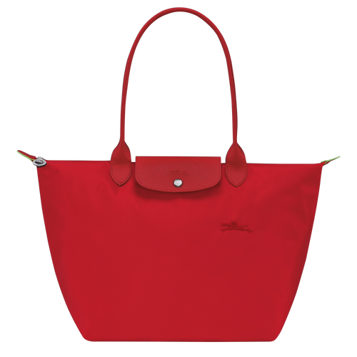 LONGCHAMP Le Pliage Green L Tote Bag | 瓏驤 長肩帶大碼手袋 (Tomato)