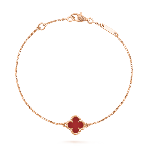 VAN CLEEF & ARPELS Sweet Alhambra Carnelian bracelet | Sweet Alhambra Carnelian bracelet (rose gold)