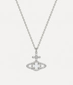 VIVIENNE WESTWOOD Olympia Cubic Zirconia Pendant Necklace | 西太后 頸鏈 (銀色)