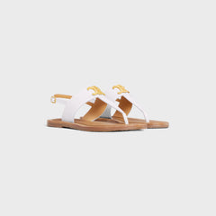 CELINE Lympia Triomphe Thong | 賽琳 涼鞋 (White)