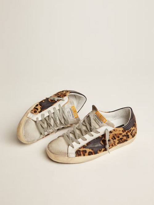 GOLDEN GOOSE Women's Super-Star in leopard print leather | 黃金鵝 女款 Super-Star 豹紋皮革款（豹紋）