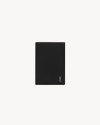 YSL SAINT LAURENT Tiny Cassandre Passport Holder in Matte Leather | TINY CASSANDRE Passport Holder, Matte Leather (Black)
