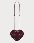 ALAIA Le Coeur Bag In Strass Suede Goatskin(Red) - LONDONKELLY 英国名牌代购