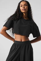 ALO YOGA Mesh Cropped Mirage Tee | 網眼短版上衣 (多色) - LondonKelly 英國名牌代購