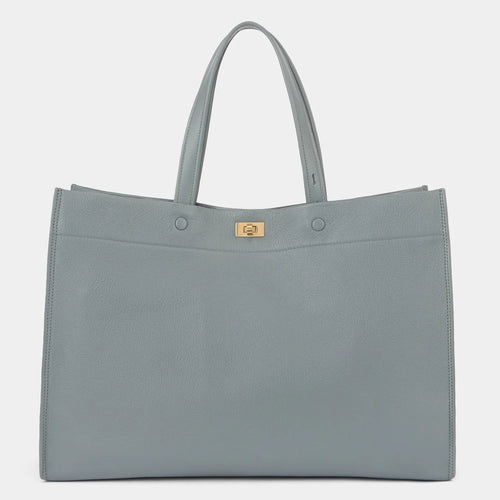 ANYA HINDMARCH Mortimer Tote | 安雅·希德瑪芝 Mortimer 托特包（暗影灰） - LondonKelly 英國名牌代購
