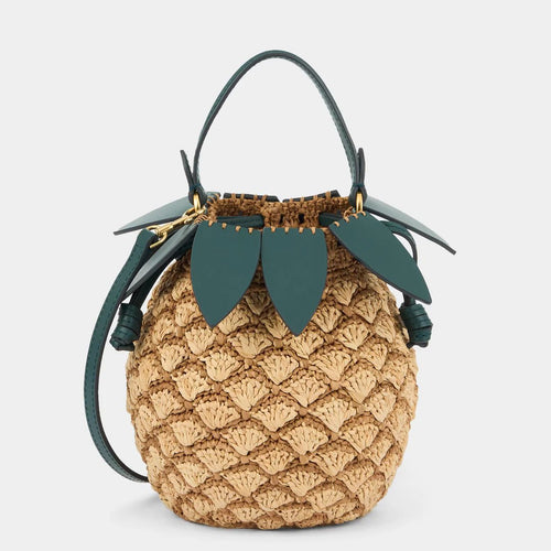 ANYA HINDMARCH Pineapple Cross - body | 安雅·希德瑪芝 Pineapple 斜背包（天然色） - LondonKelly 英國名牌代購