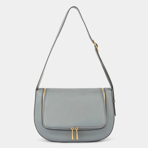 ANYA HINDMARCH Vere Shoulder Bag | 安雅·希德瑪芝 Vere 肩背包（暗影灰） - LondonKelly 英國名牌代購