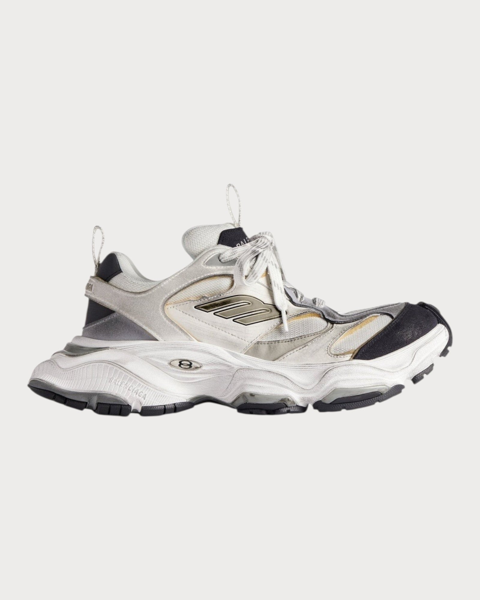 BALENCIAGA (M) Cargo Trainers Mixed Materials(White) | LONDONKELLY