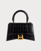BALENCIAGA Women's Hourglass Handbag Calfskin(XS/Black) - LONDONKELLY 英國名牌代購