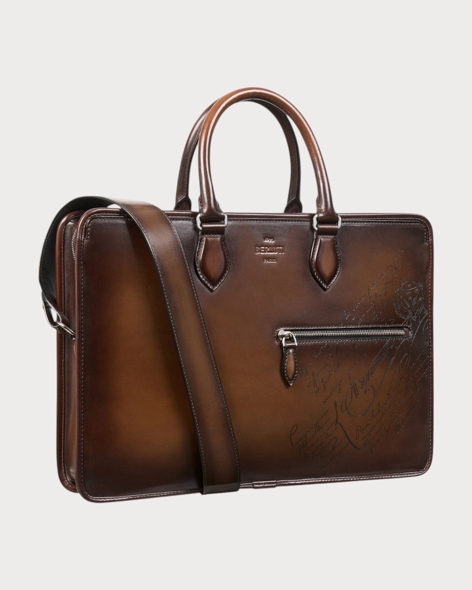 BERLUTI Un Jour Scritto Leather Briefcase(2 Colors) | LONDONKELLY
