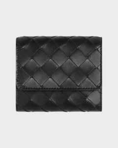 BOTTEGA VENETA Intrecciato Tri - Fold Wallet With Origami Coin Purse | 葆蝶家 银包 (多色) - LONDONKELLY 英国名牌代购
