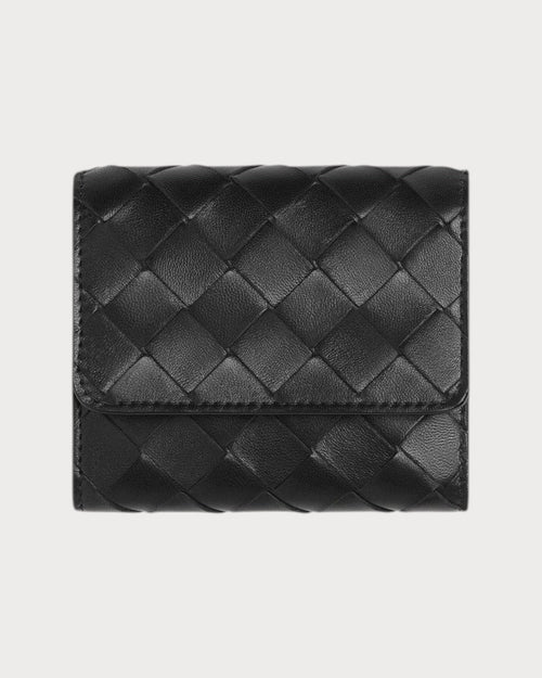 BOTTEGA VENETA Intrecciato Tri - Fold Wallet With Origami Coin Purse | 葆蝶家 银包 (多色) - LONDONKELLY 英国名牌代购