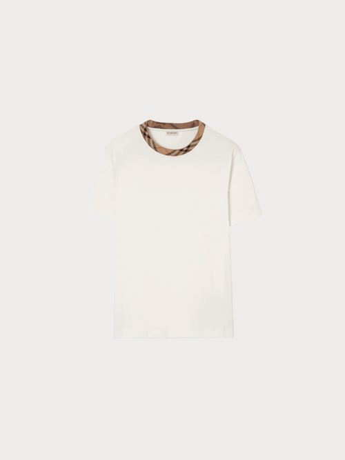 BURBERRY (M) Check Trim Cotton T-shirt(3 Colors) - LONDONKELLY 英國名牌代購