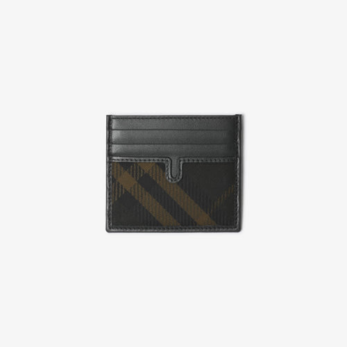 BURBERRY Men's Tall Check Card Case | 博柏利 男仕卡套 (深啡色) - LondonKelly 英國名牌代購
