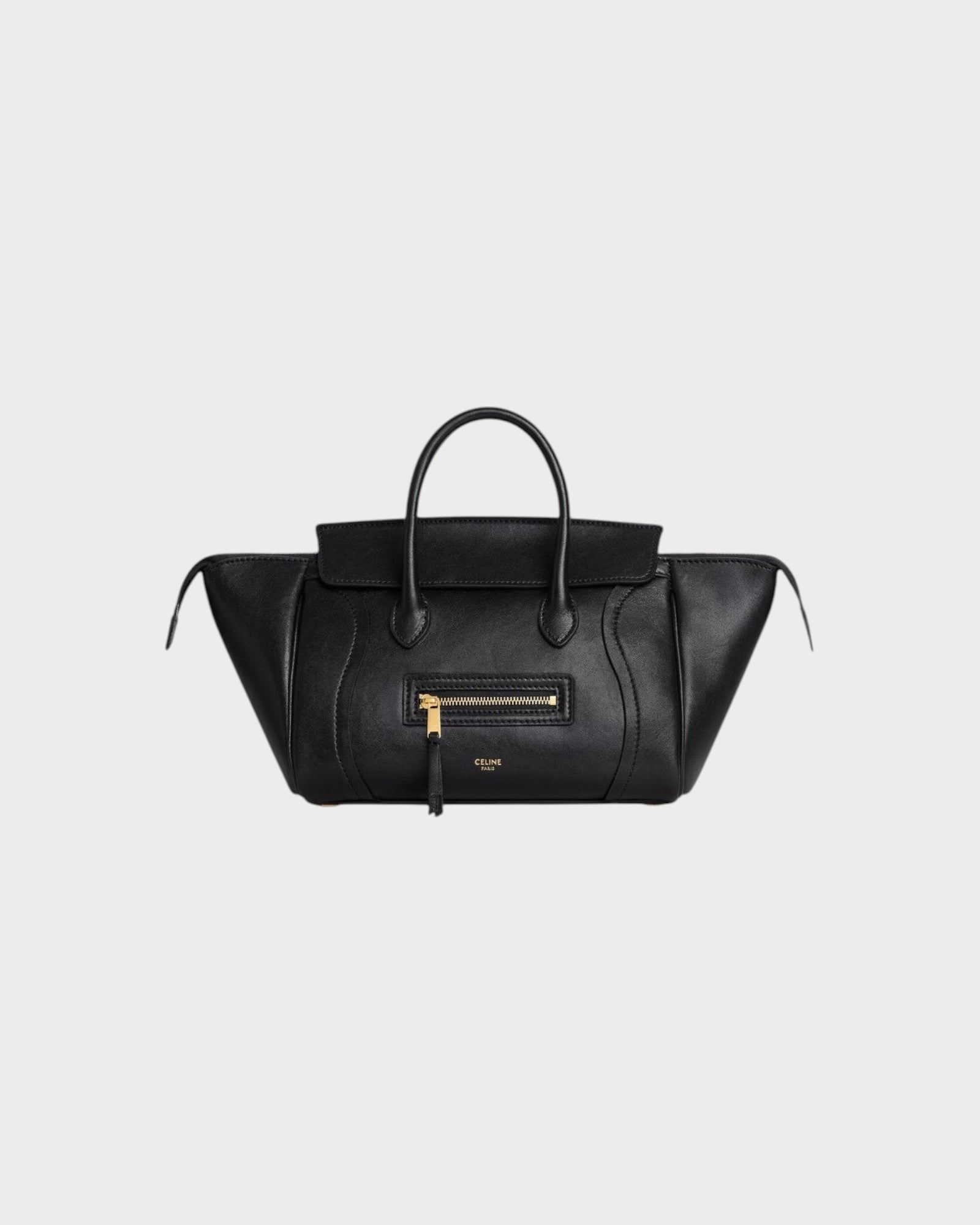 CELINE Little Luggage Supple Shiny Lambskin(Black) | LONDONKELLY