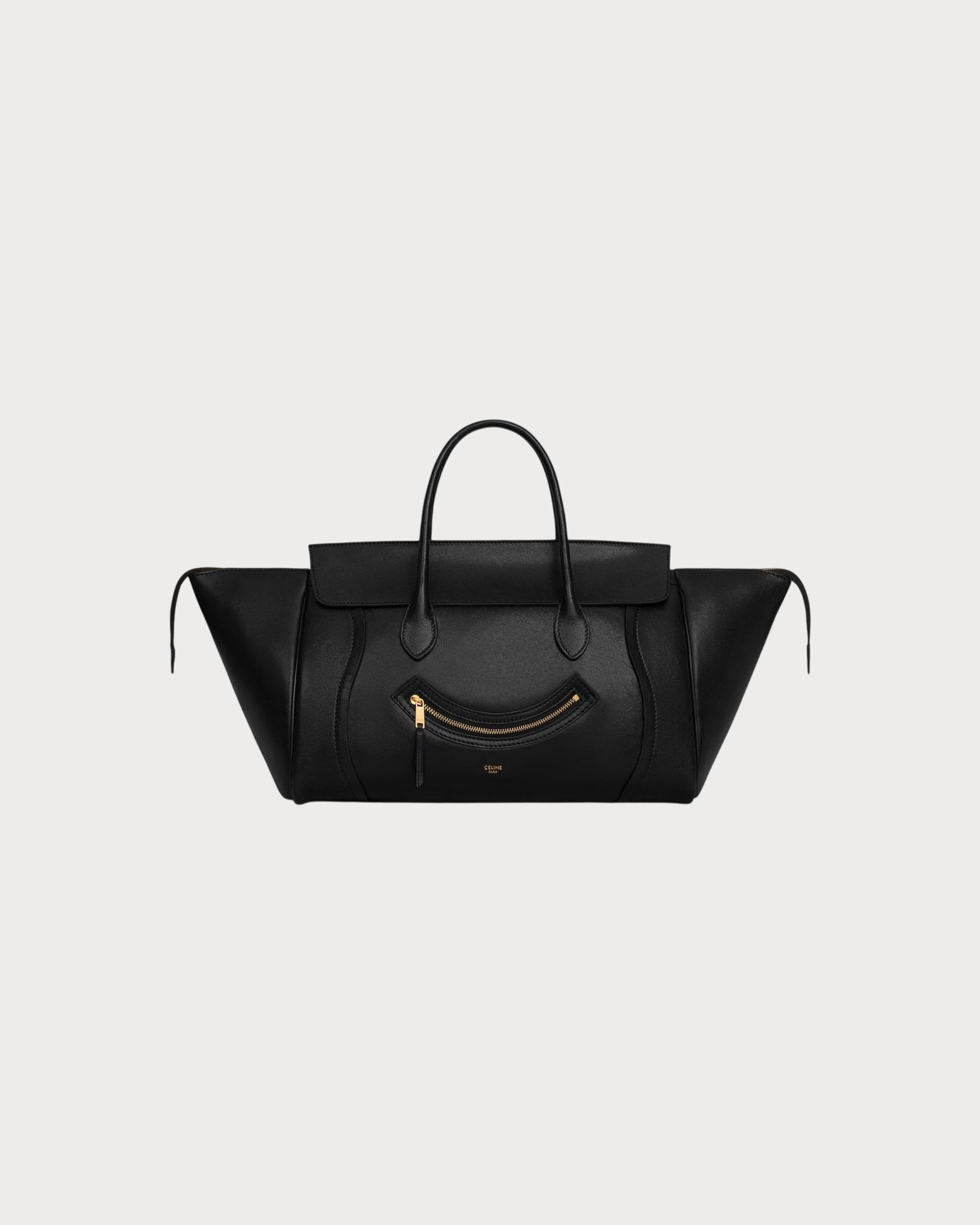 賽琳 Smiling New Luggage Supple Shiny 羊皮(中碼/黑色