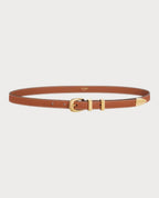 CELINE Small 18MM Western Belt in Natural Calfskin | 赛琳 皮带 (啡色) - LondonKelly 英国名牌代购