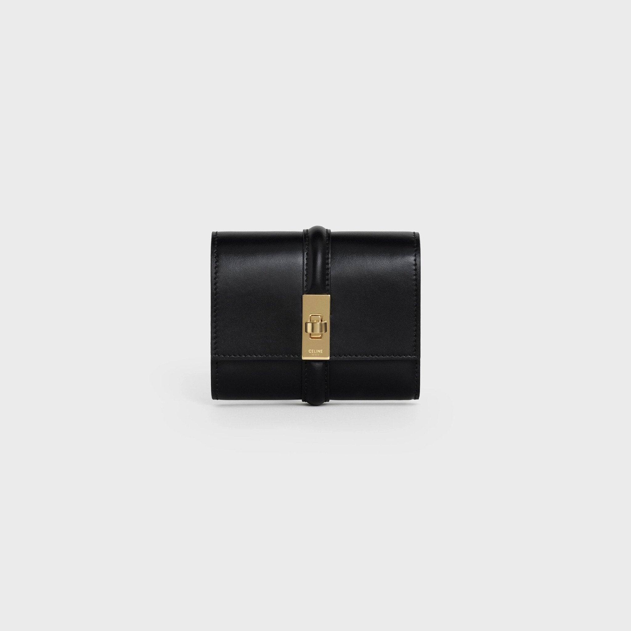 CELINE Trifold Wallet 16 Grained Calfskin(Small/3 Colors