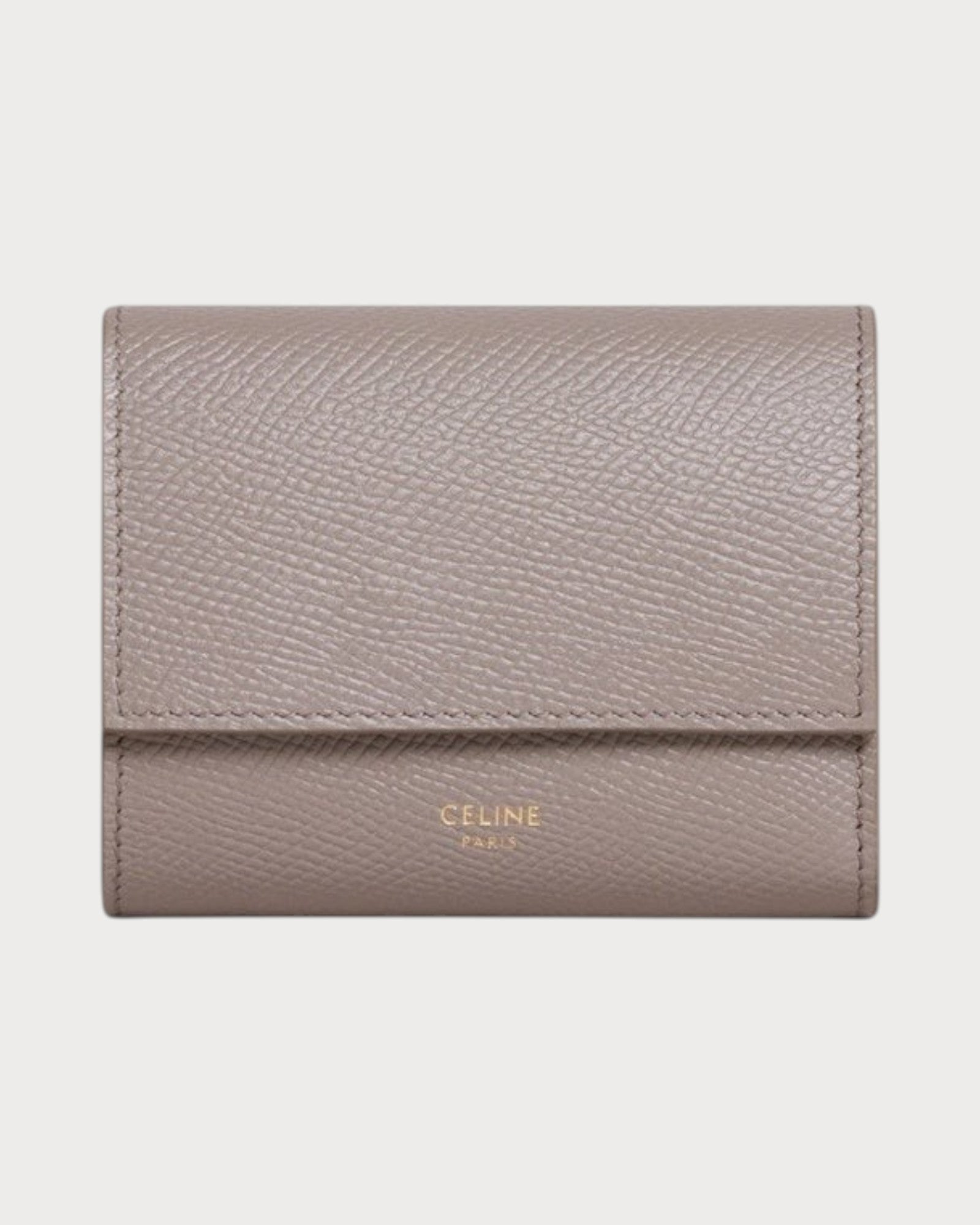CELINE Trifold Wallet Grained Calfskin(Small/4 Colors