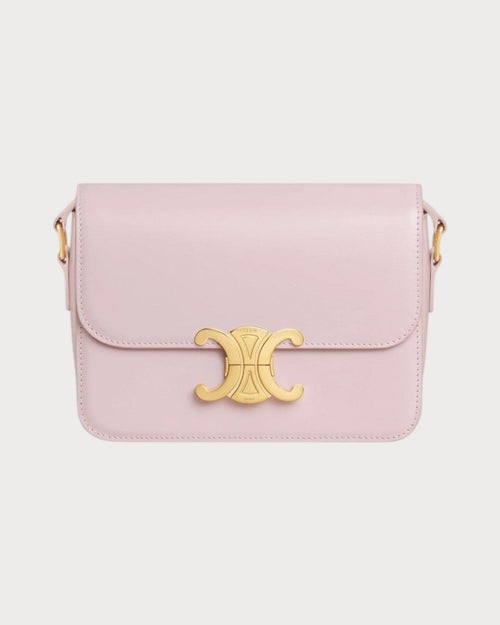 CELINE Triomphe Bag Shiny Calfskin Black Shiny Calfskin(Teen/Many) - LONDONKELLY 英国名牌代购