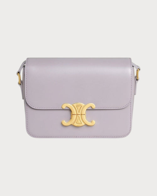 CELINE Triomphe Bag Shiny Calfskin Black Shiny Calfskin(Teen/Many) - LONDONKELLY 英国名牌代购