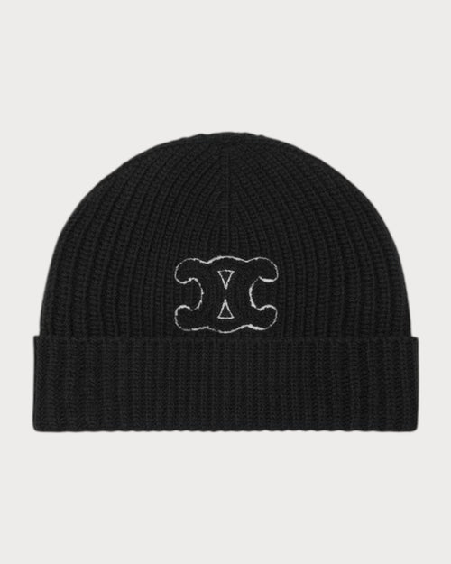 CELINE Triomphe Beanie wool(Black) - LONDONKELLY 英国名牌代购