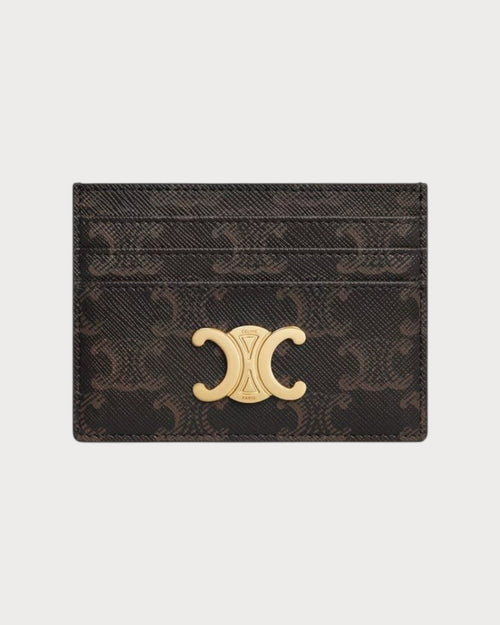 CELINE Triomphe Card Holder | 賽琳 卡套 (啡色老花) - LONDONKELLY 英國名牌代購