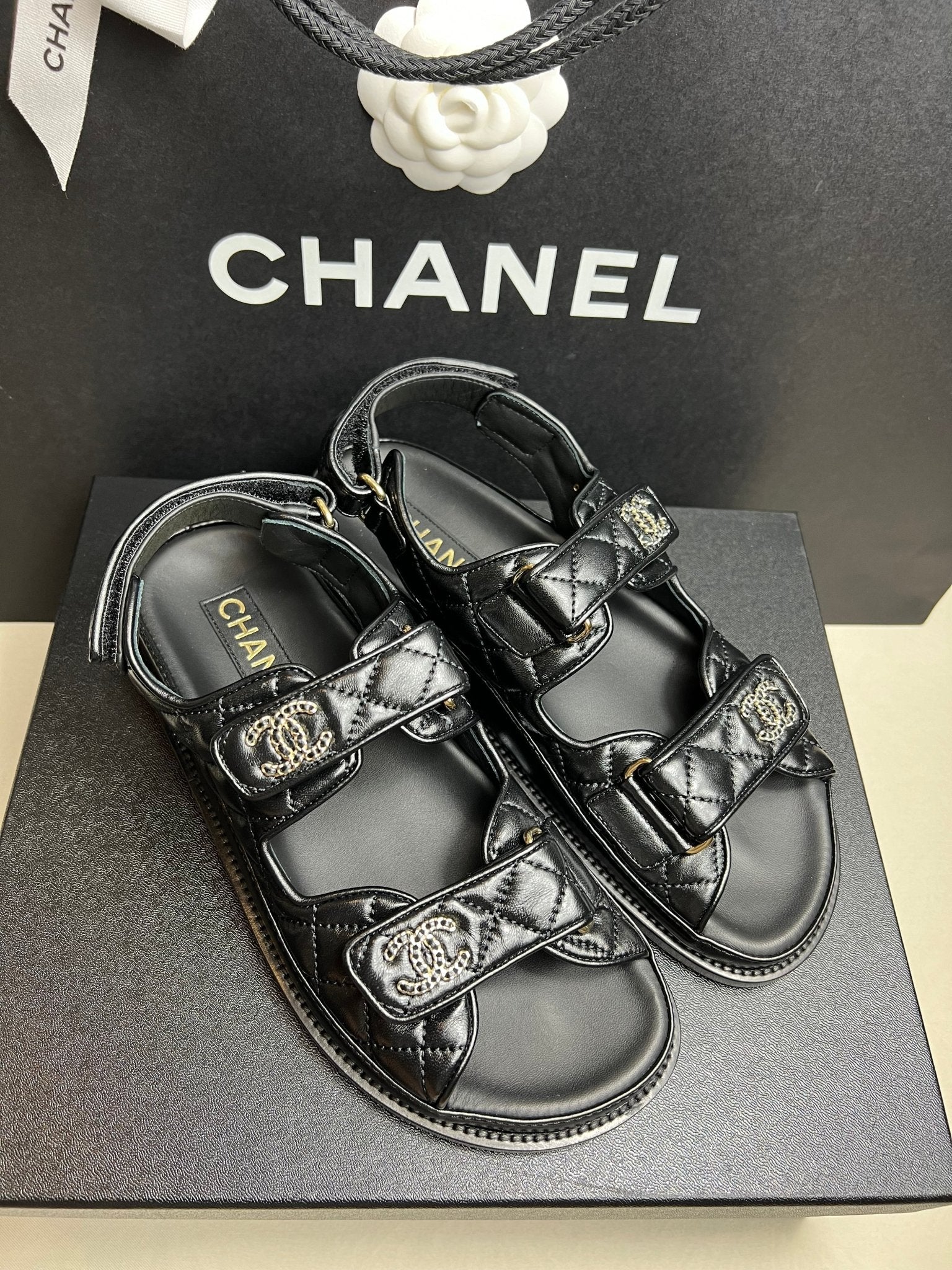 CHANEL Classic Sandals Leather(Black) | LONDONKELLY – LONDONKELLY