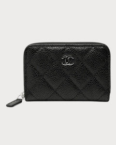 CHANEL AP0216 Classic Zipped Coin Purse Grained Calfskin | 香奈儿 拉链银包 (黑色) - LONDONKELLY 英国名牌代购