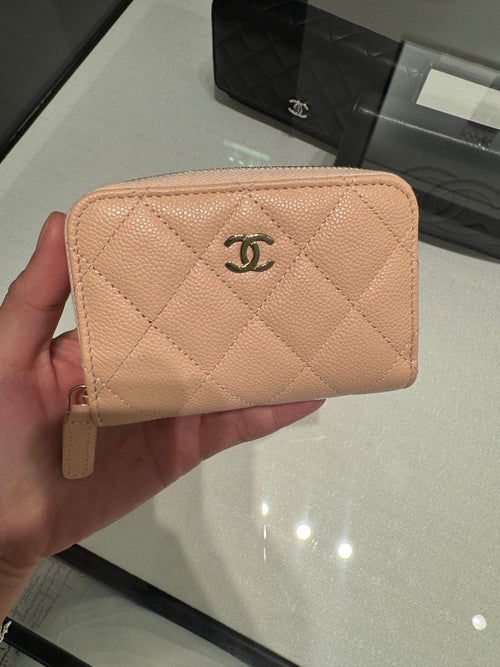 CHANEL Classic AP0216 Zipped Around Coin Purse Grained Calfskin(4 Colors) - LONDONKELLY 英國名牌代購