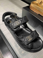 CHANEL G35927 Classic Sandals Grained Calfskin(Black) - LONDONKELLY 英國名牌代購