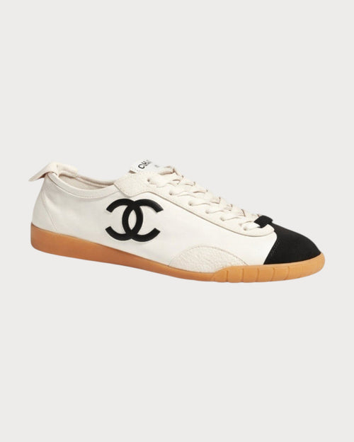CHANEL G47125 Sneakers Calfskin &amp; Embossed Suede Calfskin | 香奈兒 波鞋 (白色) - LONDONKELLY 英國名牌代購