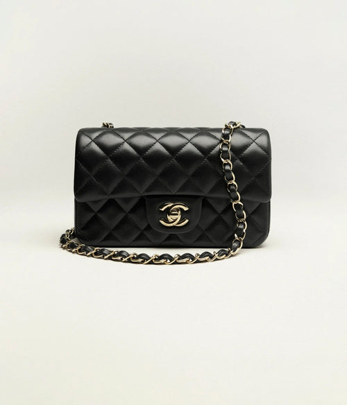 CHANEL Mini Flap Bag Lambskin Black | 香奈兒 迷你手袋 (黑色) - LONDONKELLY 英國名牌代購