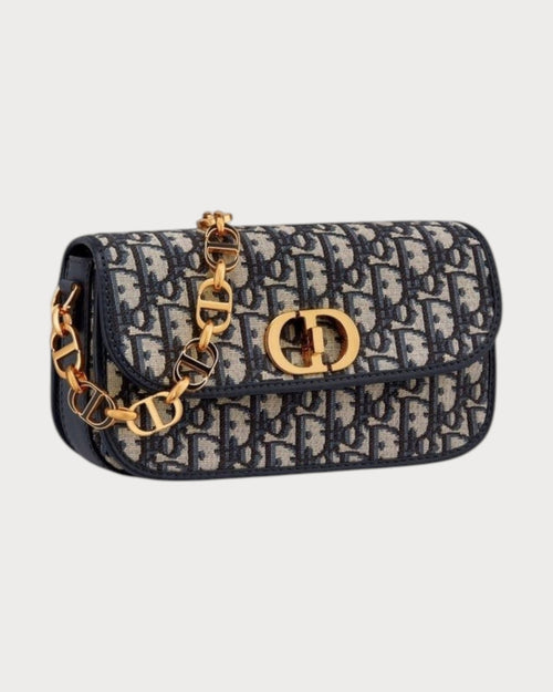 CHRISTIAN DIOR 30 Montaigne Avenue Bag | 迪奥 30蒙田手袋 (蓝色老花) - LONDONKELLY