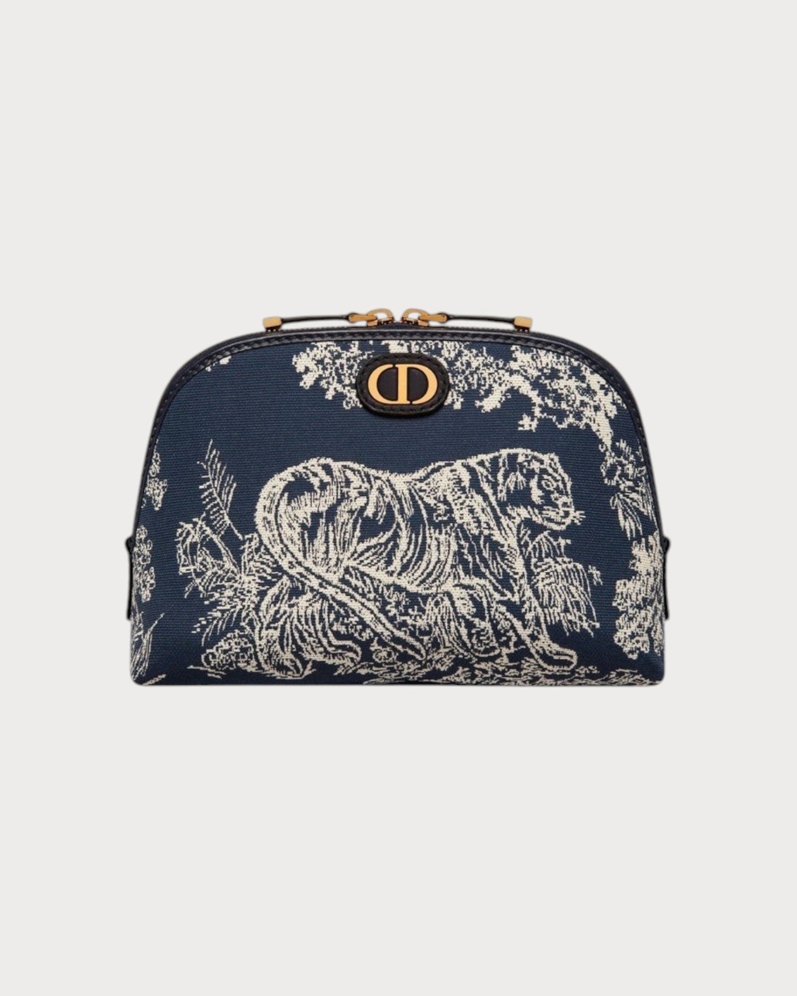 CHRISTIAN DIOR 30 Montaigne Beauty Pouch Oblique Jacquard(Blue